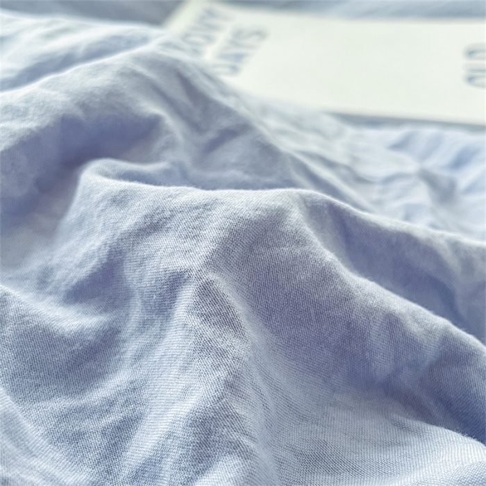 91家纺网 家纺一手货源 找家纺 古吉梦 2023新款纯色-双拼水洗棉四件套 纯色-星黛紫+奶油粉