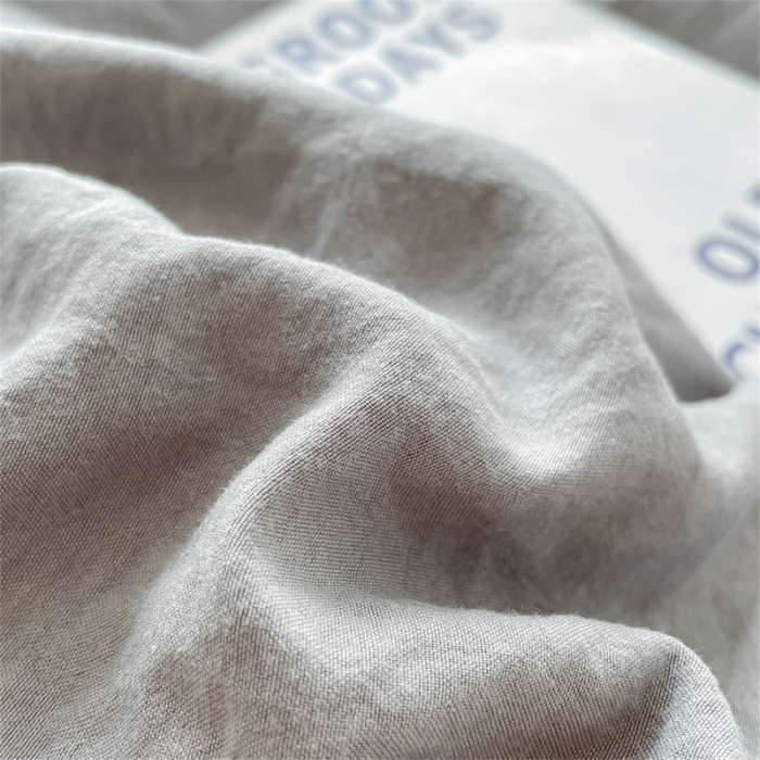 91家纺网 家纺一手货源 找家纺 古吉梦 2023新款纯色-双拼水洗棉四件套 纯色-中灰+山灰