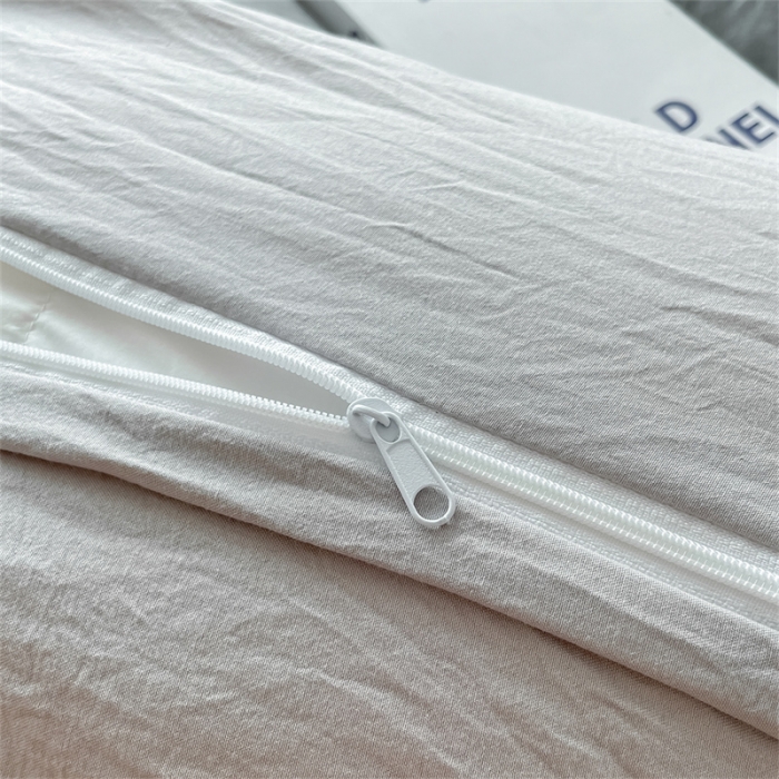 91家纺网 家纺一手货源 找家纺 古吉梦 2023新款纯色-双拼水洗棉四件套 纯色-中灰+山灰