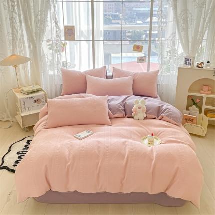 91家纺网 家纺一手货源 找家纺 （总）慕色家纺 2023新款A类全棉三层纱四件套