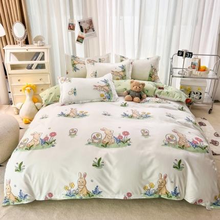 91家纺网 家纺一手货源 找家纺 （总）港岛妹妹 2023新款4月芦荟棉新花型四件套