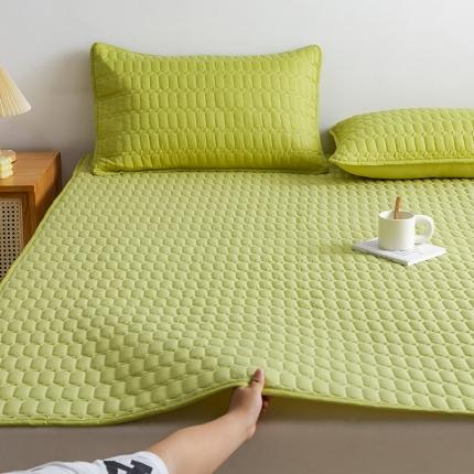 91家纺网 家纺一手货源 找家纺 （总）恩和 2024新款防水床笠夹棉床垫床褥素色简约款