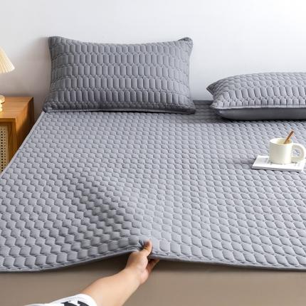 91家纺网 家纺一手货源 找家纺 （总）恩和 2024新款防水床笠夹棉床垫床褥素色简约款