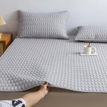 91家纺网 家纺一手货源 找家纺 （总）恩和 2024新款防水床笠夹棉床垫床褥素色简约款