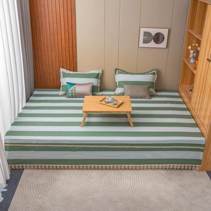 91家纺网 家纺一手货源 找家纺 （总）手艺人 2025新款全棉老粗布K炕盖榻榻米炕垫款凉席K198-202