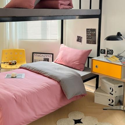 91家纺网 家纺一手货源 找家纺 （总）蓝淋家纺 2023新款水洗棉学生宿舍亲肤三件套四件套