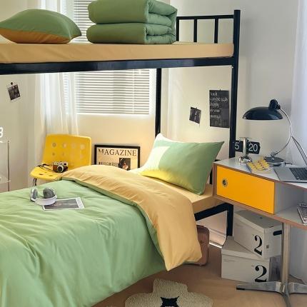 91家纺网 家纺一手货源 找家纺 （总）蓝淋家纺 2023新款水洗棉学生宿舍亲肤三件套四件套