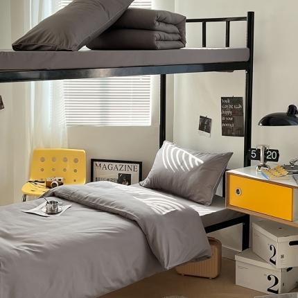 91家纺网 家纺一手货源 找家纺 （总）蓝淋家纺 2023新款水洗棉学生宿舍亲肤三件套四件套