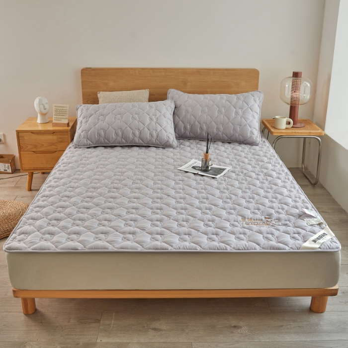 91家纺网 家纺一手货源 找家纺 千百笠 2023新疆棉花床褥软垫床护垫家用床垫软垫可折叠垫子床褥 典雅-灰