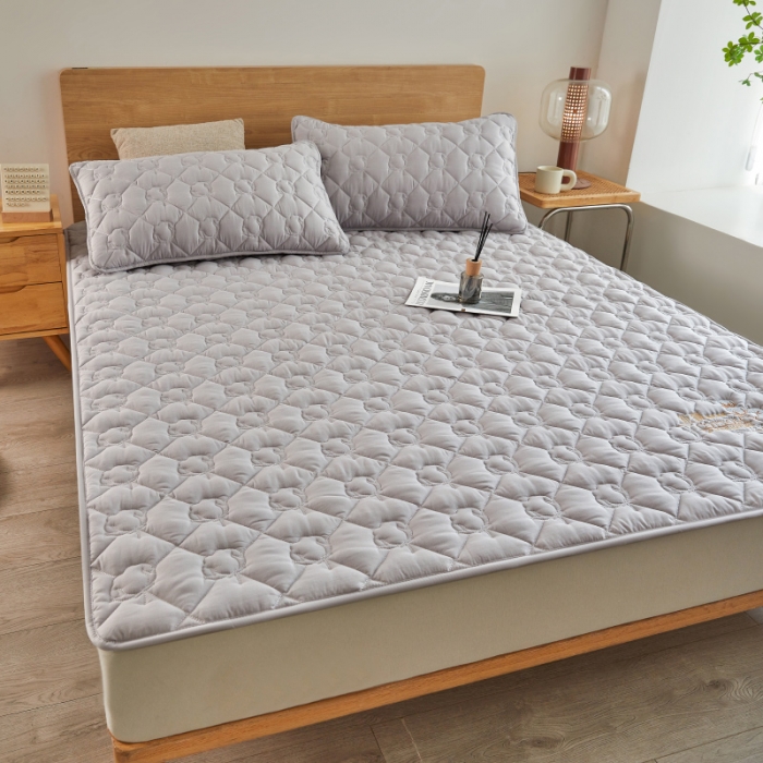 91家纺网 家纺一手货源 找家纺 千百笠 2023新疆棉花床褥软垫床护垫家用床垫软垫可折叠垫子床褥 典雅-灰