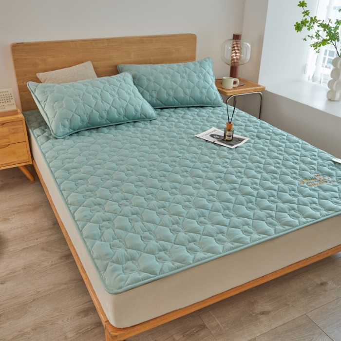 91家纺网 家纺一手货源 找家纺 千百笠 2023新疆棉花床褥软垫床护垫家用床垫软垫可折叠垫子床褥 典雅-绿