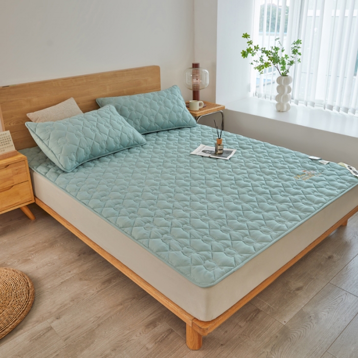 91家纺网 家纺一手货源 找家纺 千百笠 2023新疆棉花床褥软垫床护垫家用床垫软垫可折叠垫子床褥 典雅-绿