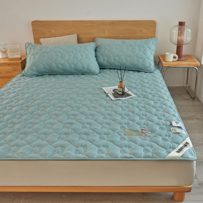 91家纺网 家纺一手货源 找家纺 千百笠 2023新疆棉花床褥软垫床护垫家用床垫软垫可折叠垫子床褥 典雅-绿