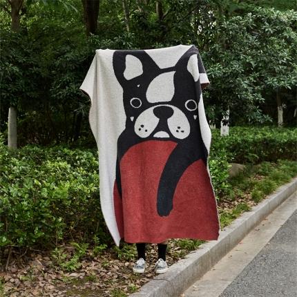 91家纺网 家纺一手货源 找家纺 暖绵绵 2025新款半边绒迪杰法毛毯 红色