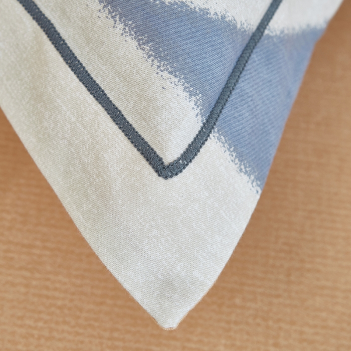 91家纺网 家纺一手货源 找家纺 雲归梦 2023年新款加厚全棉生态磨毛大版四件套 几何空间-灰