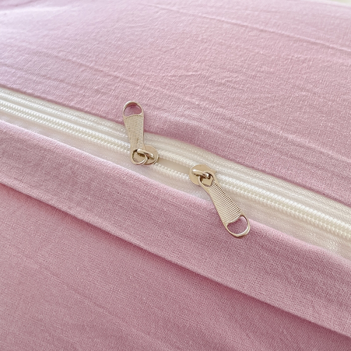 91家纺网 家纺一手货源 找家纺 眠帛家居 2023新款A类水洗棉毛巾绣四件套 郁金香奶油紫