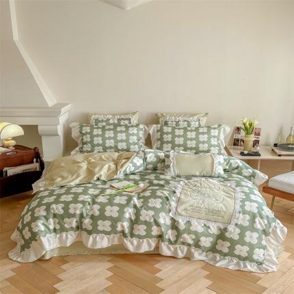 91家纺网 家纺一手货源 找家纺 （总）星野 2023新款100支双股澳棉四件套-莫奈花园