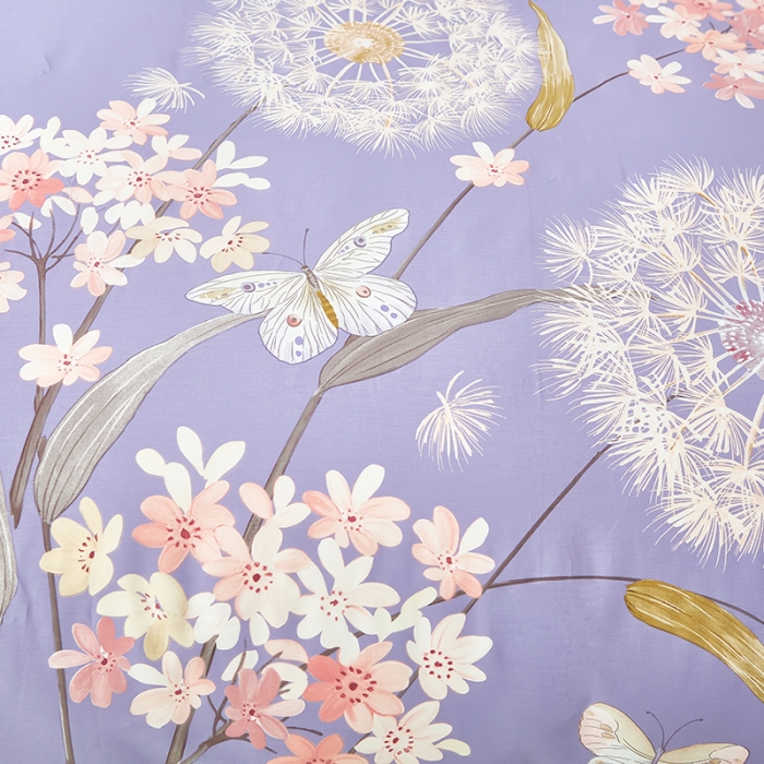 91家纺网 家纺一手货源 找家纺 雲归梦 2023年新款加厚全棉生态磨毛大版四件套 兰亭若梦-紫