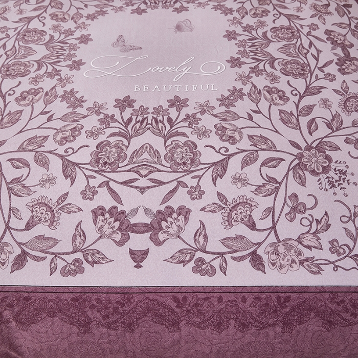 91家纺网 家纺一手货源 找家纺 雲归梦 2023年新款加厚全棉生态磨毛大版四件套 流光溢彩-紫