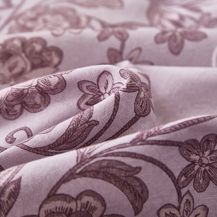 91家纺网 家纺一手货源 找家纺 雲归梦 2023年新款加厚全棉生态磨毛大版四件套 流光溢彩-紫