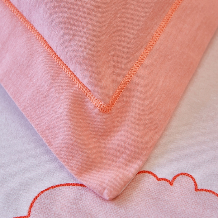 91家纺网 家纺一手货源 找家纺 雲归梦 2023年新款加厚全棉生态磨毛大版四件套 么么哒