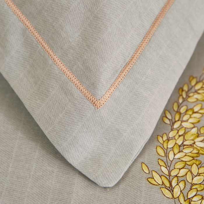 91家纺网 家纺一手货源 找家纺 雲归梦 2023年新款加厚全棉生态磨毛大版四件套 梦境-桔