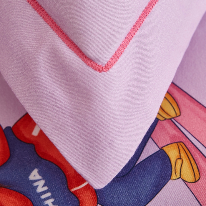 91家纺网 家纺一手货源 找家纺 雲归梦 2023年新款加厚全棉生态磨毛大版四件套 蜜雪冰城-紫