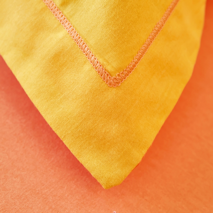 91家纺网 家纺一手货源 找家纺 雲归梦 2023年新款加厚全棉生态磨毛大版四件套 妙龄女孩-桔