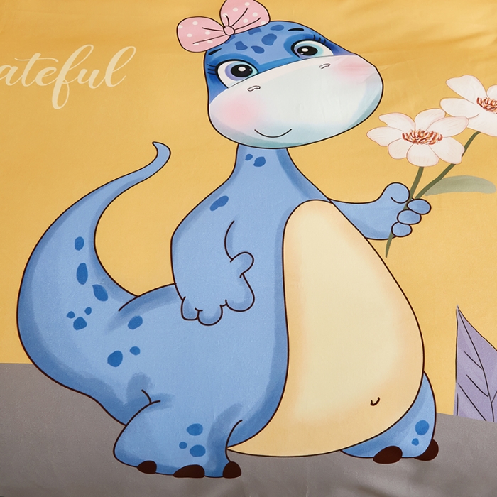 91家纺网 家纺一手货源 找家纺 雲归梦 2023年新款加厚全棉生态磨毛大版四件套 小海宝-黄