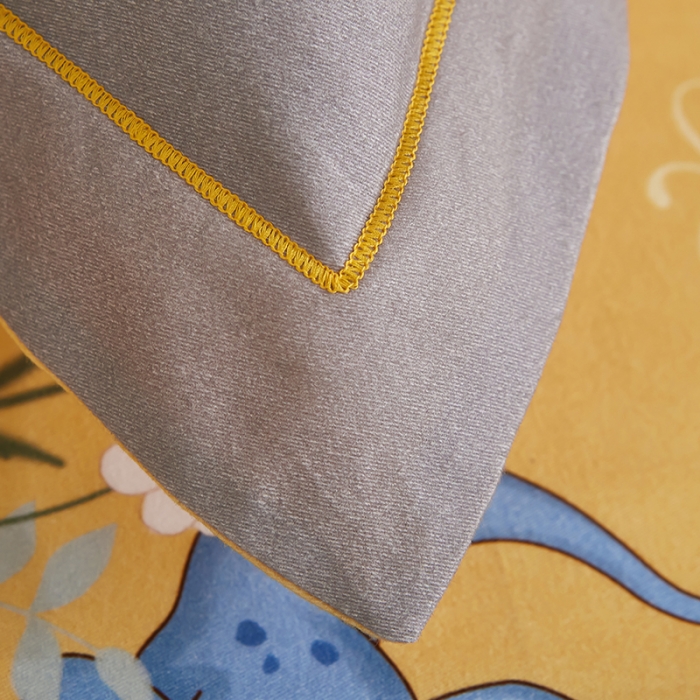 91家纺网 家纺一手货源 找家纺 雲归梦 2023年新款加厚全棉生态磨毛大版四件套 小海宝-黄