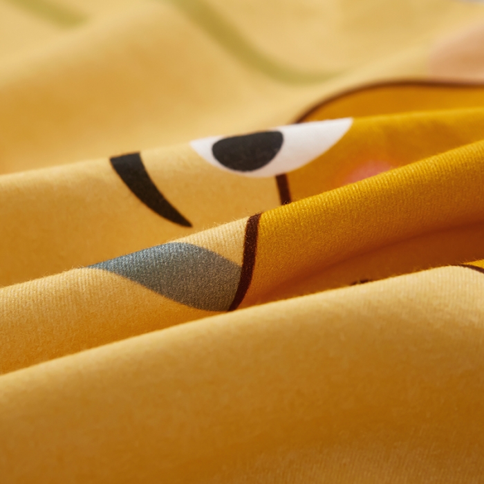 91家纺网 家纺一手货源 找家纺 雲归梦 2023年新款加厚全棉生态磨毛大版四件套 小海宝-黄