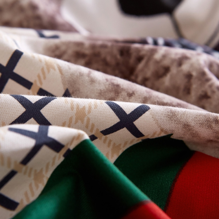 91家纺网 家纺一手货源 找家纺 雲归梦 2023年新款加厚全棉生态磨毛大版四件套 幸运熊