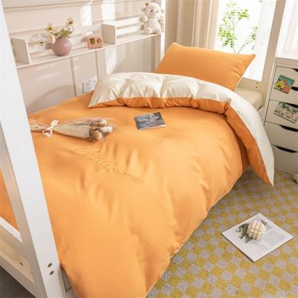 91家纺网 家纺一手货源 找家纺 (总) 床绮 2024新款学生季水洗磨毛学生三件套-慕斯