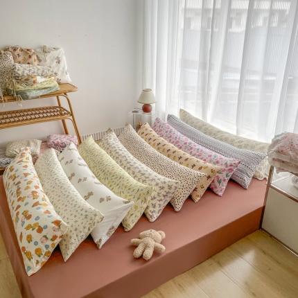 （总）花西夫人 2023新款13372全棉印花长枕套双人枕头情侣枕芯