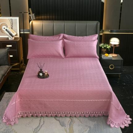 91家纺网 家纺一手货源 找家纺 （总）OL家纺 2023新款全棉水溶花边素色床盖夹棉三件套