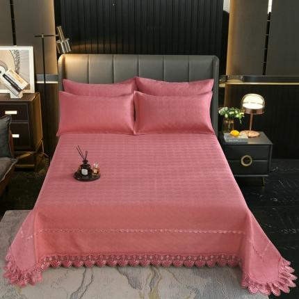 91家纺网 家纺一手货源 找家纺 （总）OL家纺 2023新款全棉水溶花边素色床盖夹棉三件套