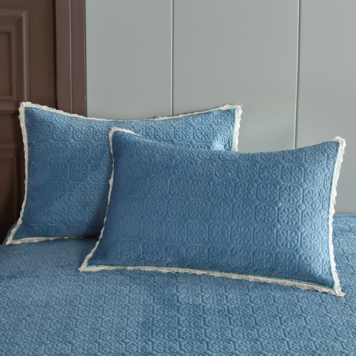 91家纺网 家纺一手货源 找家纺 （总）OL家纺 2023新款保暖宝宝绒床盖夹棉三件套