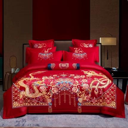 91家纺网 家纺一手货源 找家纺 （总）慕她 2025全棉刺绣婚庆套件专版系列