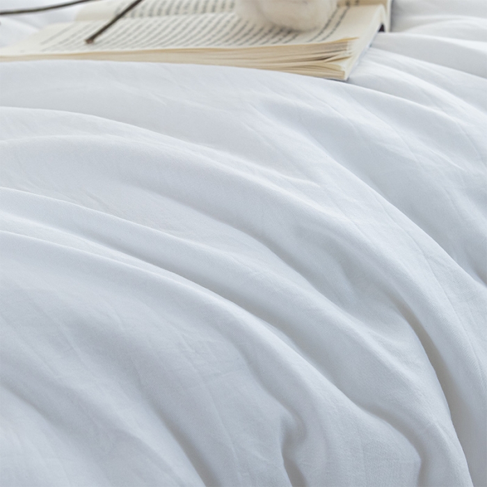 91家纺网 家纺一手货源 找家纺 森林人 2023新款水洗棉立体冬被 立体-本白