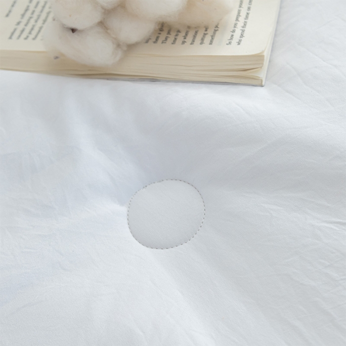 91家纺网 家纺一手货源 找家纺 森林人 2023新款水洗棉立体冬被 立体-本白