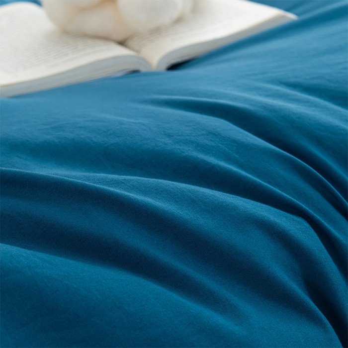 91家纺网 家纺一手货源 找家纺 森林人 2023新款水洗棉立体冬被 立体-宾利蓝