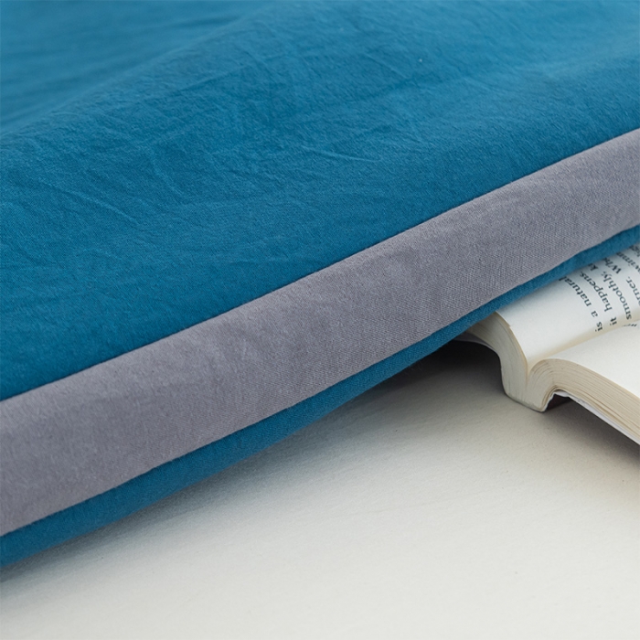 91家纺网 家纺一手货源 找家纺 森林人 2023新款水洗棉立体冬被 立体-宾利蓝