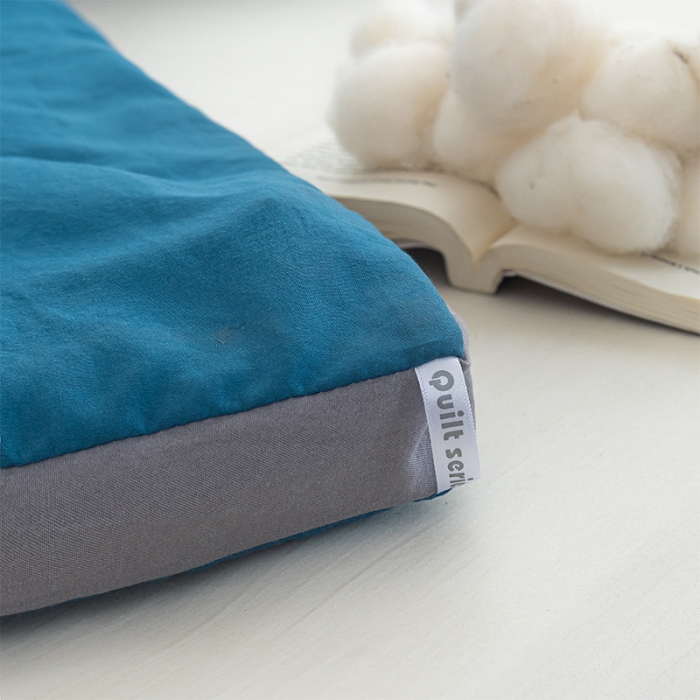 91家纺网 家纺一手货源 找家纺 森林人 2023新款水洗棉立体冬被 立体-宾利蓝