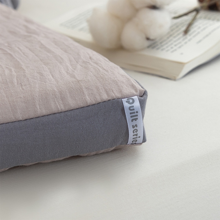 91家纺网 家纺一手货源 找家纺 森林人 2023新款水洗棉立体冬被 立体-卡其灰