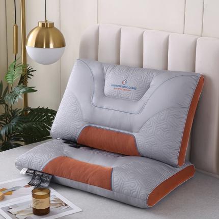 (总) 新款全棉石墨烯商务定型枕保健枕羽丝枕枕头枕芯