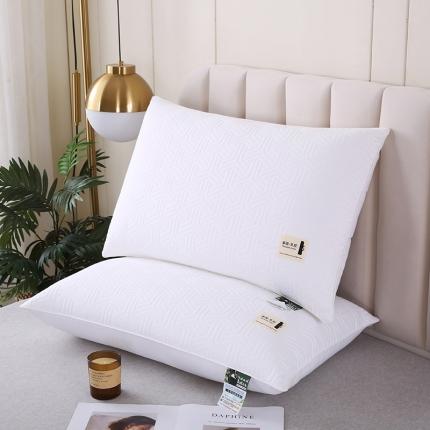 (总) 新款磨毛绗绣乳胶羽丝枕保健枕护颈枕枕头枕芯