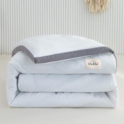 森林人 2023新款水洗棉立体冬被 立体-本白