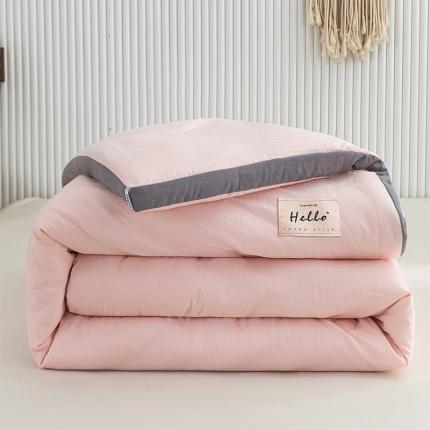 91家纺网 家纺一手货源 找家纺 森林人 2023新款水洗棉立体冬被 立体-浅玉