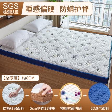 时奥 2023新款儿童款双人棕垫 5分棕(8cm）蓝