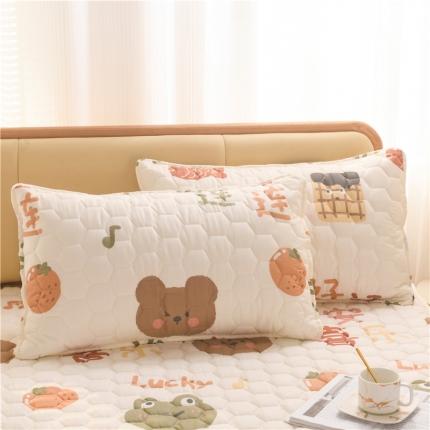 91家纺网 家纺一手货源 找家纺 （总）九亭2023新款A类纯棉防油防汗防口水家用枕套